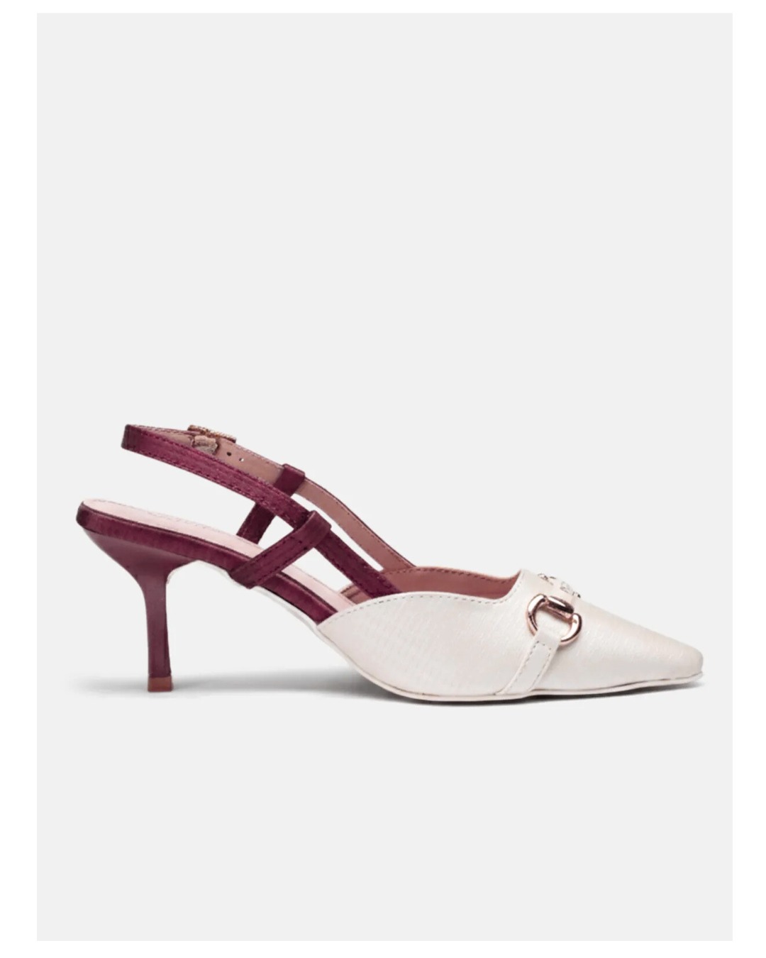 Burgundy Dual Tone Heel - Image 4