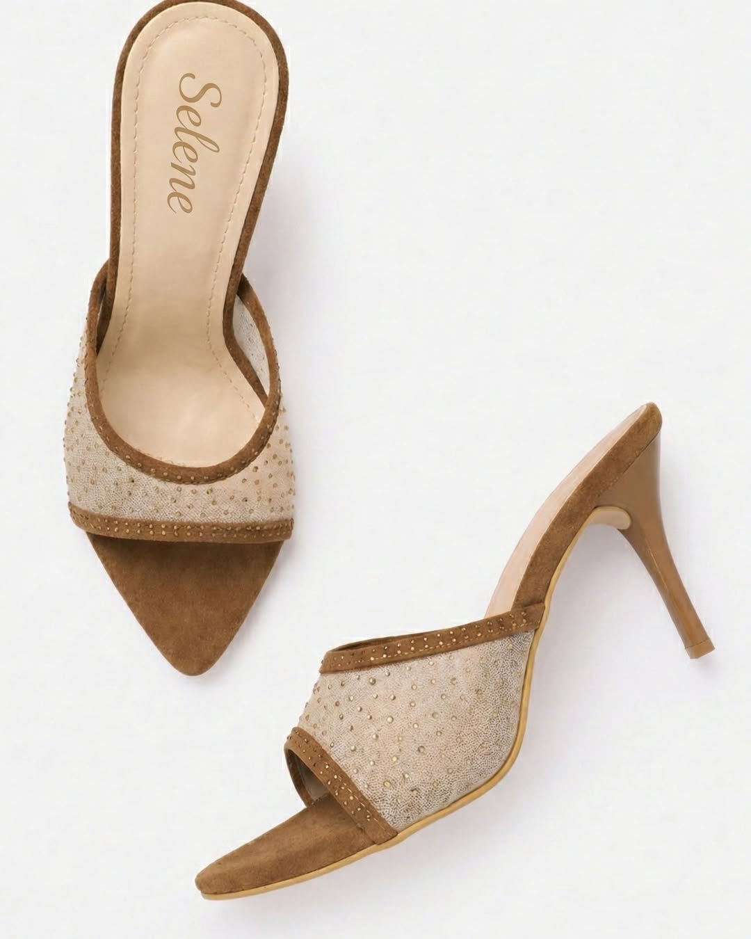 Brown Suede Heel - Image 3