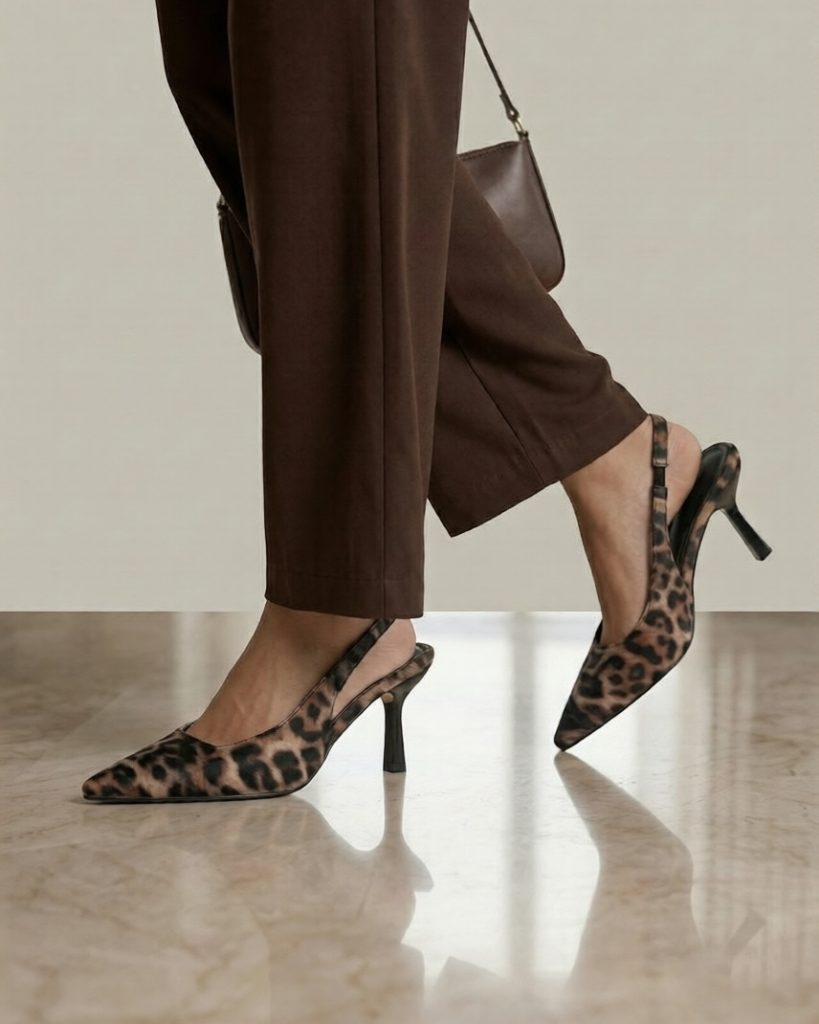 Leopard print pointed-toe slingbacks with a sleek black stiletto heel — bold, sharp, and unapolo (2)