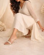 Pearl Clear Hourglass Heel