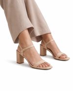 Nude block-heel Heel