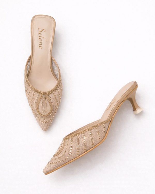 Nude Mesh Heel