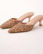 Rose Gold Stone Heel