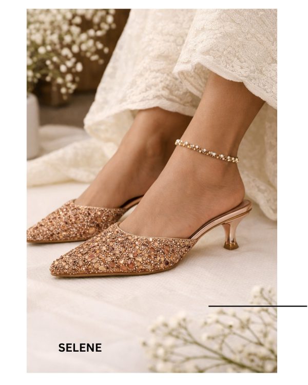 Rose Gold Stone Heel