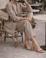 Nude block-heel Heel