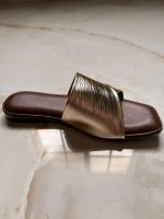 Gold Slide Sandals