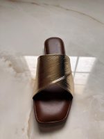 Gold Slide Sandals