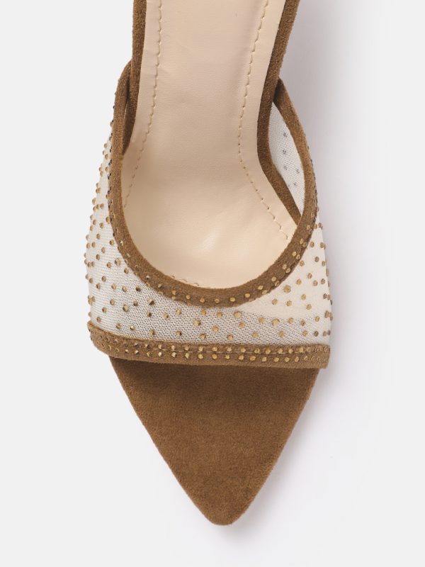 Brown Suede Heel
