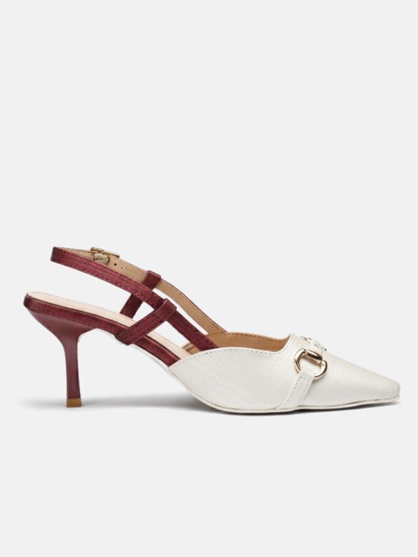Burgundy Dual Tone Heel