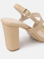 Nude block-heel Heel