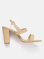 Nude block-heel Heel