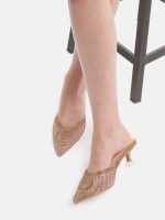 Nude Mesh Heel