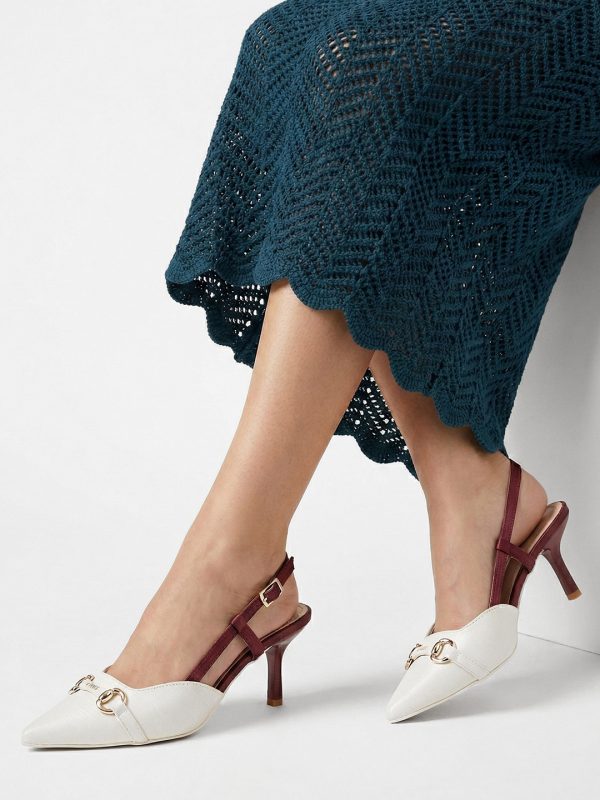Burgundy Dual Tone Heel