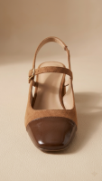 Brown Suede Mary Jane Heels