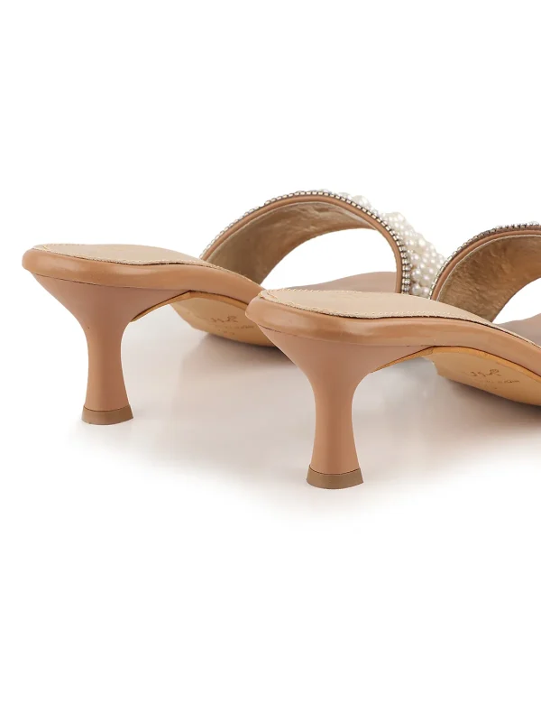 Beige Pearl Heel