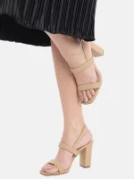 Nude block-heel Heel